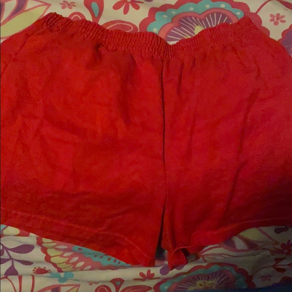 Red Soffe shorts